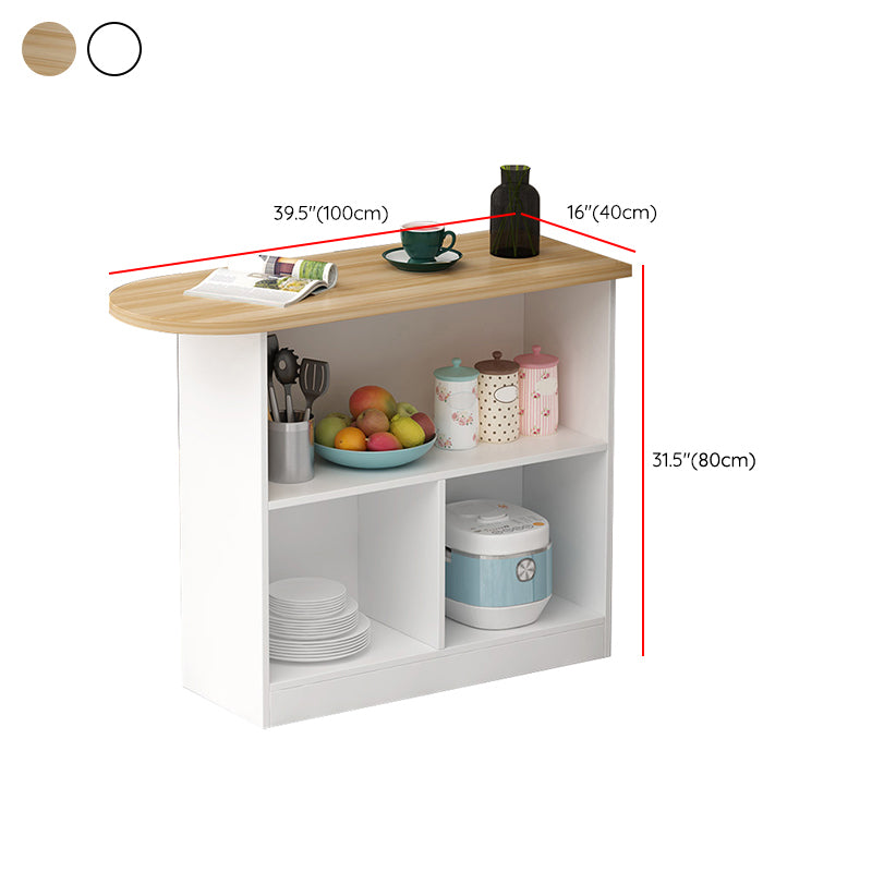 Wood Bar Table Modern Dining Table for Kitchen Living Room Coffee Room