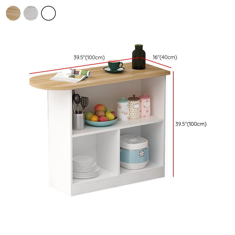 Wood Bar Table Modern Dining Table for Kitchen Living Room Coffee Room