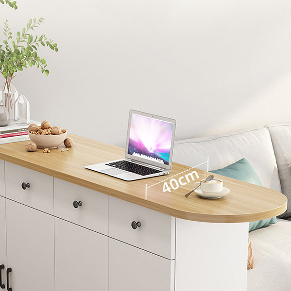 Specialty Contemporary Pub Table with Pedestal Manufactured Wood Bar Table