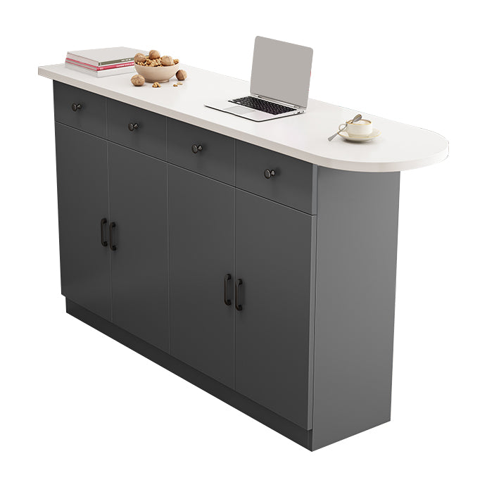 Specialty Contemporary Pub Table with Pedestal Manufactured Wood Bar Table