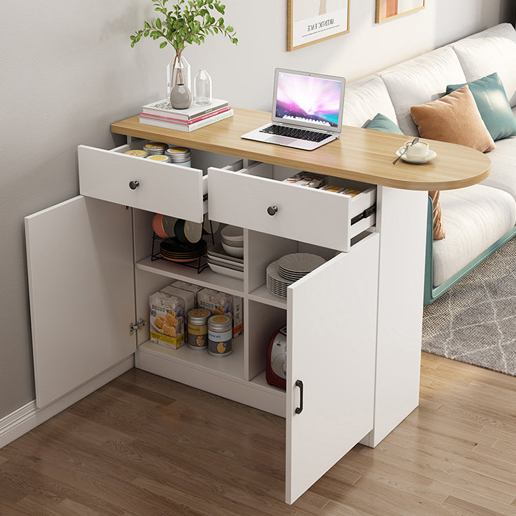 Specialty Contemporary Pub Table with Pedestal Manufactured Wood Bar Table