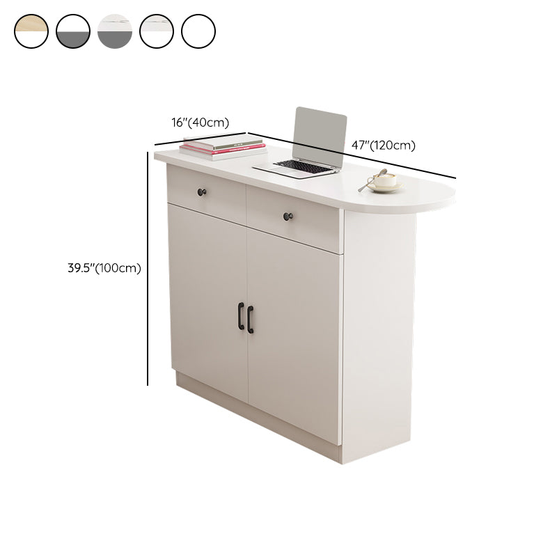 Specialty Contemporary Pub Table with Pedestal Manufactured Wood Bar Table