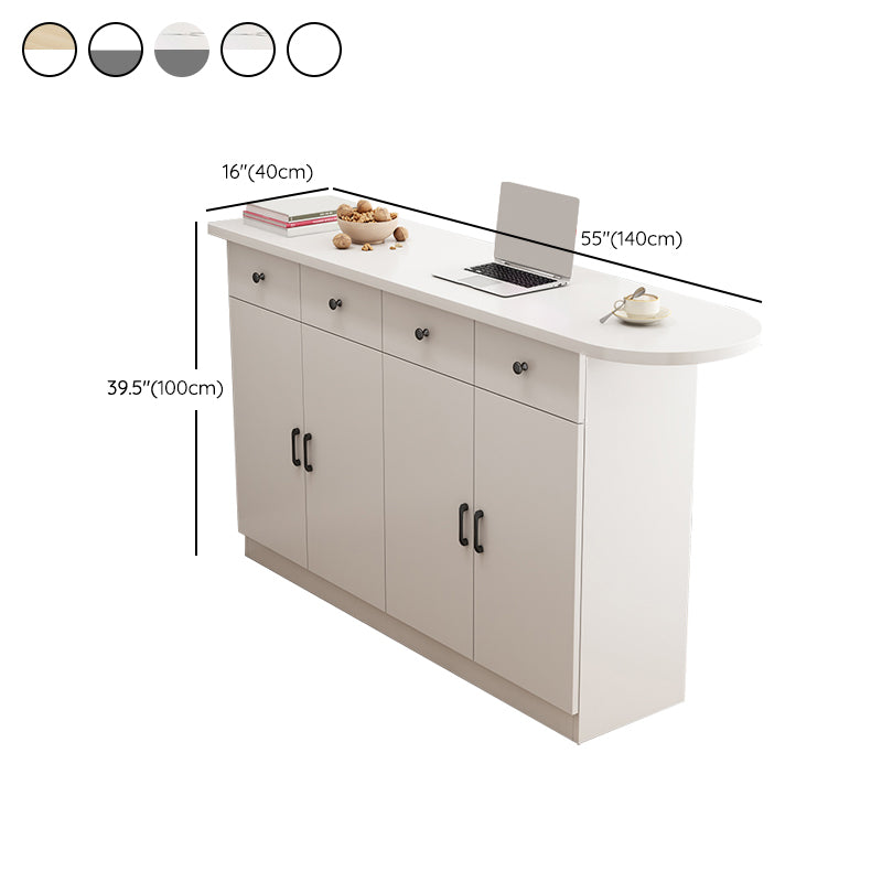 Specialty Contemporary Pub Table with Pedestal Manufactured Wood Bar Table