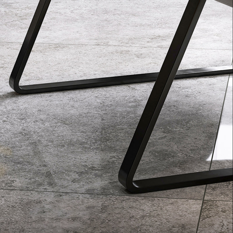 Mid-Century Modern Accent Armchair with Loose Back and Sled Base