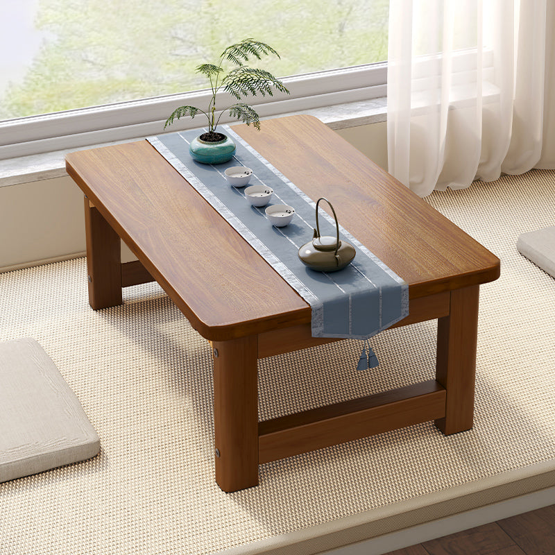 Rectangle Wood Coffee Table Contemporary Single Coffee Table