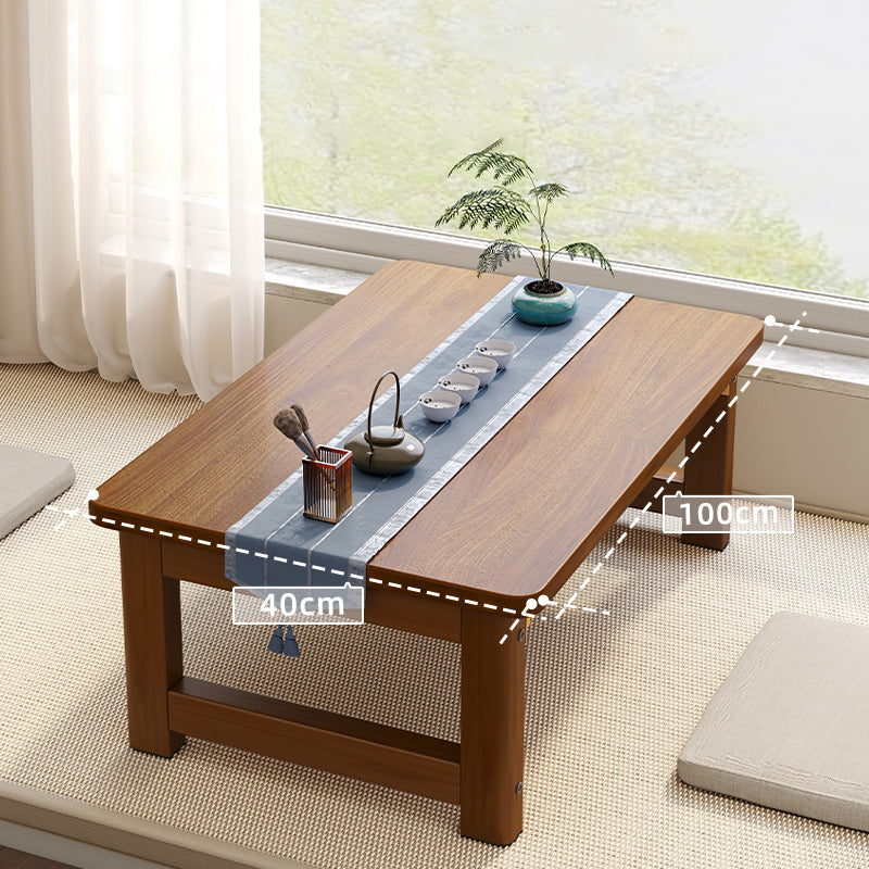 Rectangle Wood Coffee Table Contemporary Single Coffee Table
