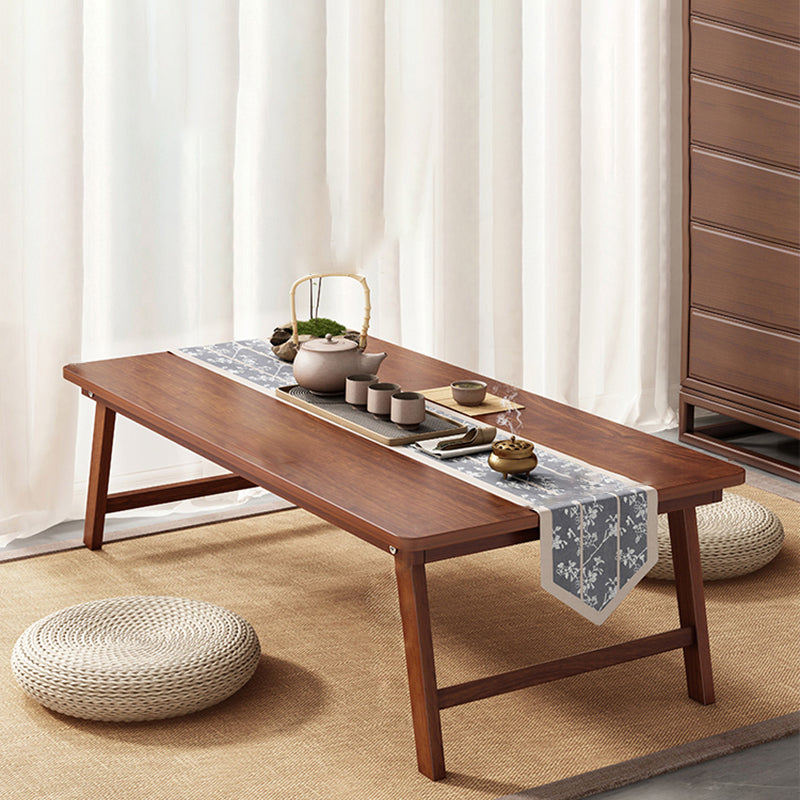Rectangle Wood Coffee Table Contemporary Single Coffee Table