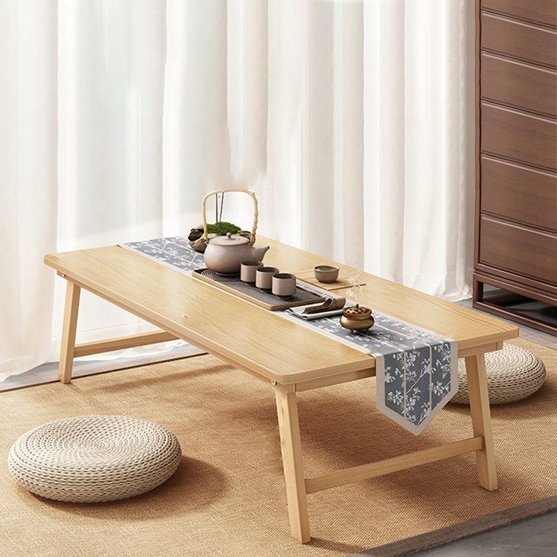 Rectangle Wood Coffee Table Contemporary Single Coffee Table