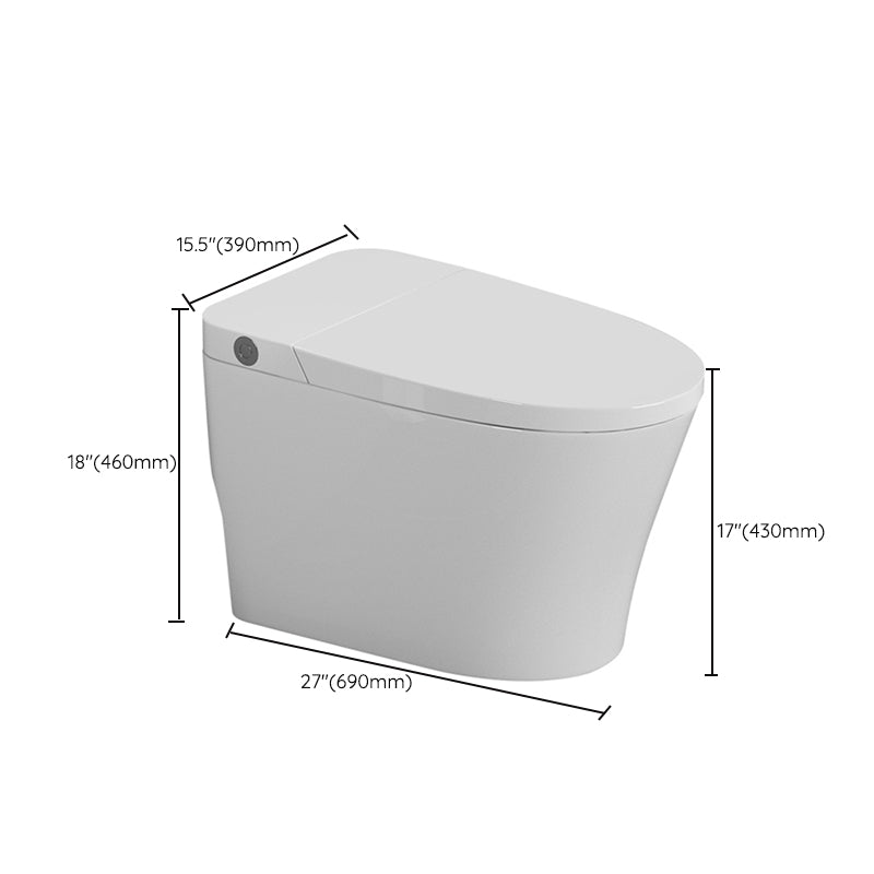 Modern White Flush Toilet Floor Mounted Urine Toilet for Washroom