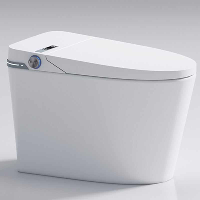 Modern White Flush Toilet Heated Seat Included Urine Toilet for Washroom