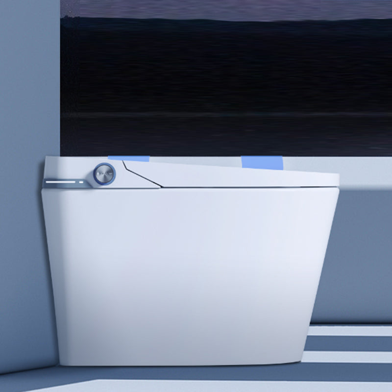Modern White Flush Toilet Heated Seat Included Urine Toilet for Washroom