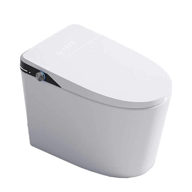 Modern White Flush Toilet Heated Seat Included Urine Toilet for Washroom