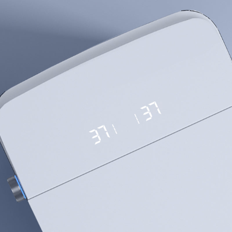 Modern White Flush Toilet Heated Seat Included Urine Toilet for Washroom