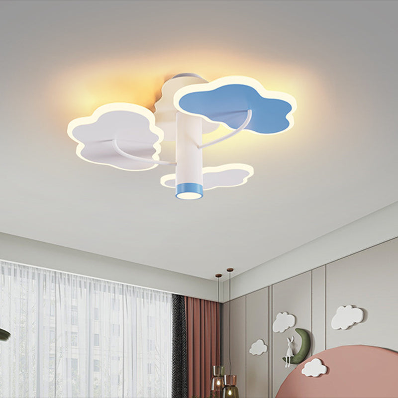 Modern Children Ceiling Light LED Ceiling Mount Light with Acrylic Shade for Kid's Room