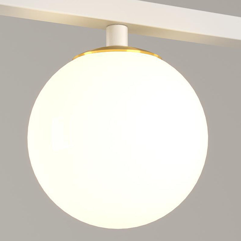 5/6-Light Modernism Black/White Island Lighting LED Ceiling Light for Dining Room