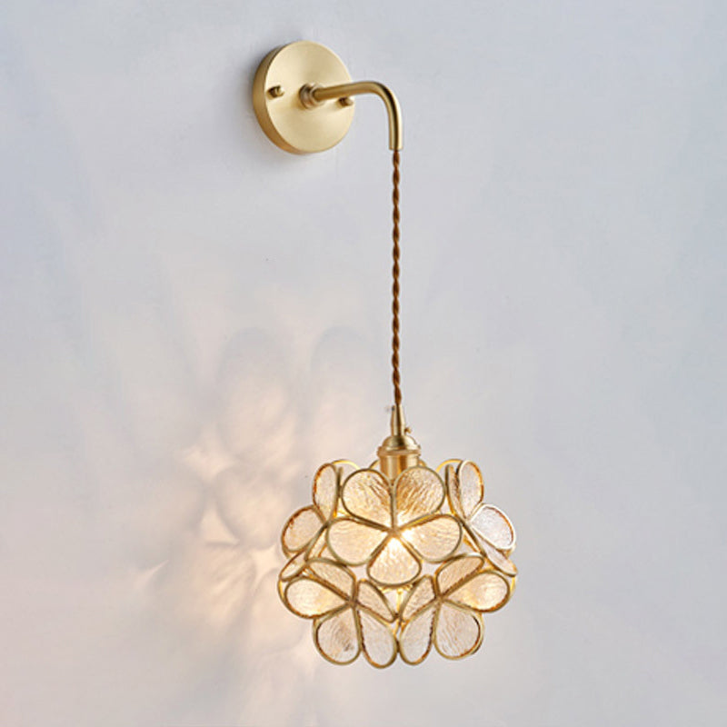 Modern Style Vanity Light Creative Glass Wall Light Sconce for Washroom