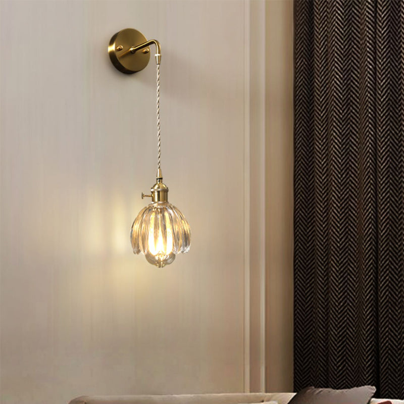 Modern Style Vanity Light Creative Glass Wall Light Sconce for Washroom