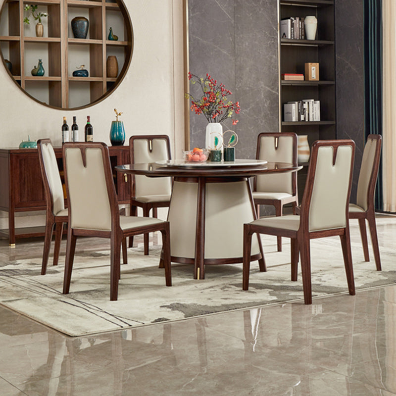 Modern DiningTable Set 1/7 Pieces with Wood Base Kitchen Furniture Set