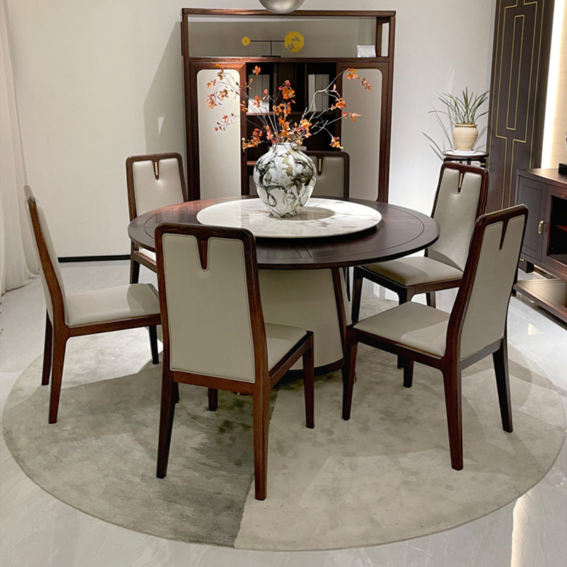 Modern DiningTable Set 1/7 Pieces with Wood Base Kitchen Furniture Set