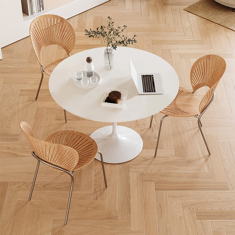 Round Dining Set for Kitchen 1/2/3/4/5 Pcs Stone Top Dinette Set