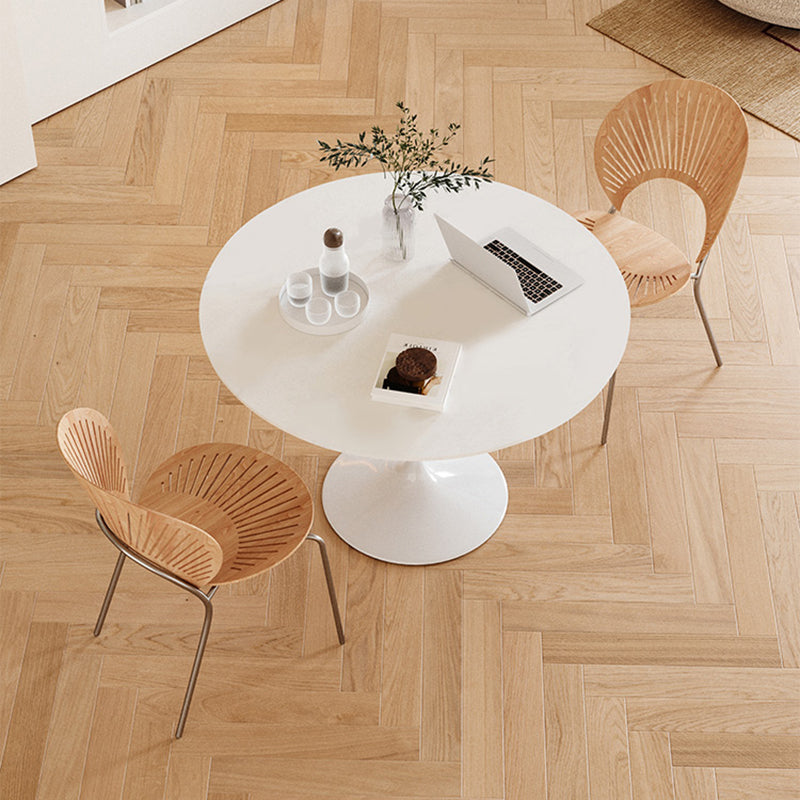 Round Dining Set for Kitchen 1/2/3/4/5 Pcs Stone Top Dinette Set