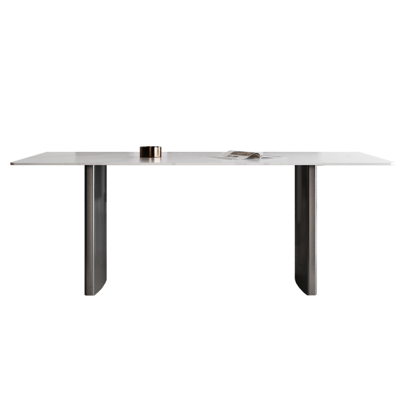 Modern Dining Table Set 1/4/6/7 Pieces with Metal Base Kitchen Furniture Set