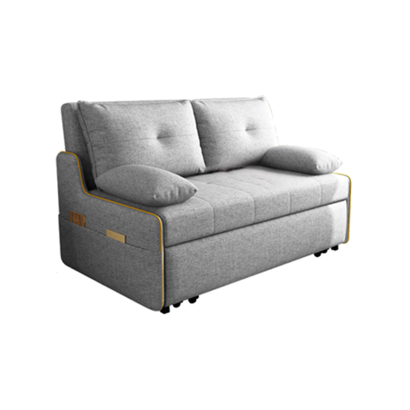 Glam Futon Sleeper Sofa Bed Pillow Top Arms Futon Frame with Storage