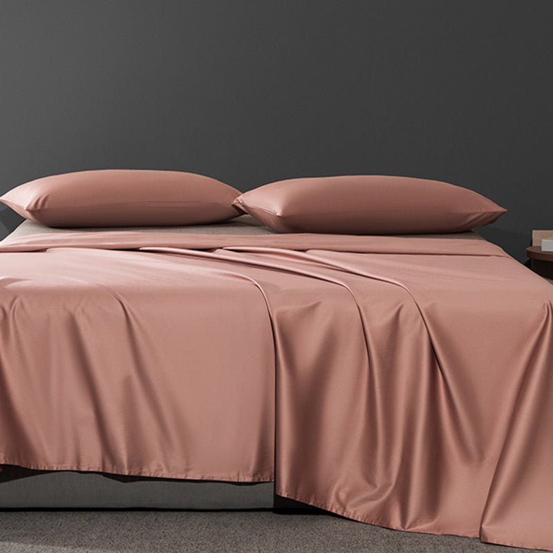 Sheet Sets Solid Color Wrinkle Resistant Breathable Super Soft Bed Sheet Set