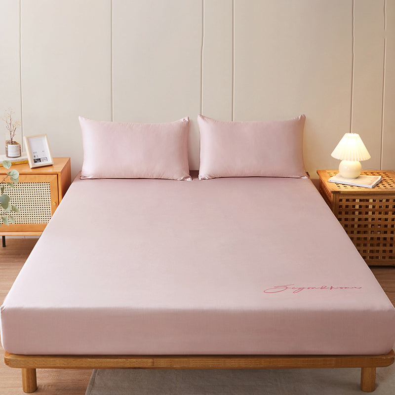 Sheet Sets Cotton Solid Color Wrinkle Resistant Breathable Super Soft Bed Sheet Set