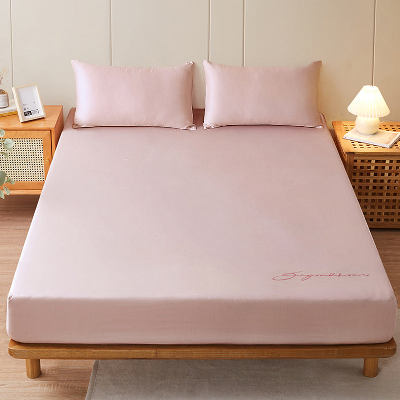 Sheet Sets Cotton Solid Color Wrinkle Resistant Breathable Super Soft Bed Sheet Set