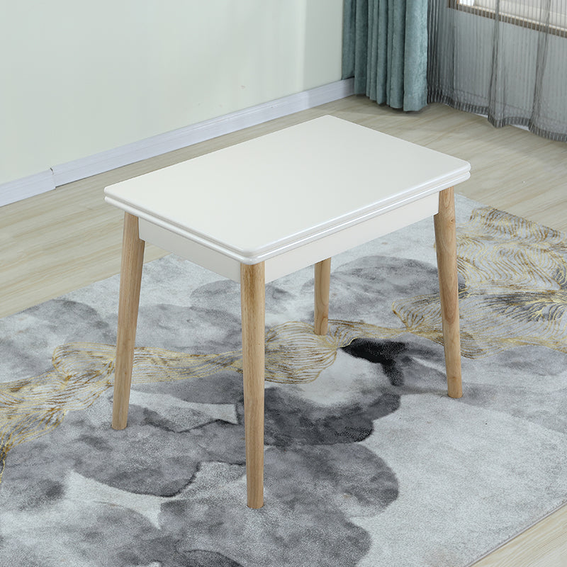Modern Scalable Rectangle Dining Table Rubber Base for Dining Room