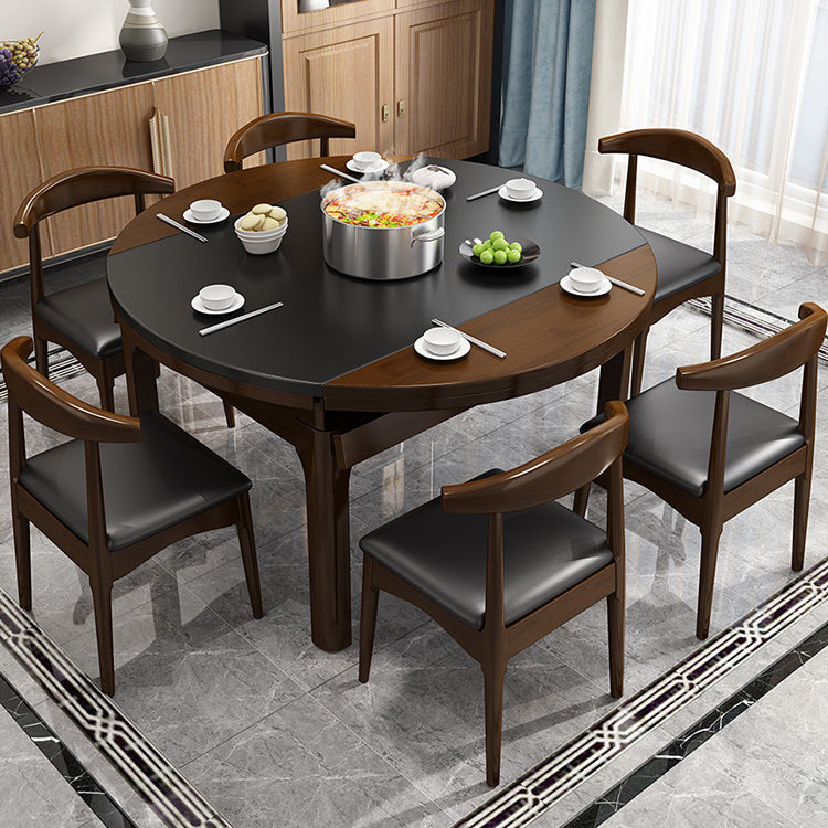 Modern Stone Scalable Dining Table Rubber Legs for Dining Room