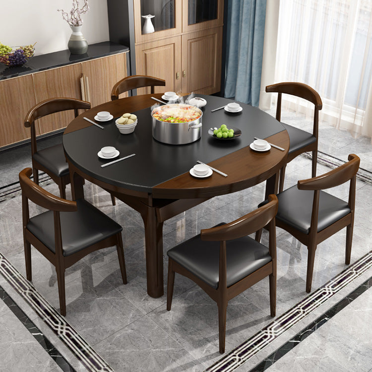 Modern Stone Scalable Dining Table Rubber Legs for Dining Room