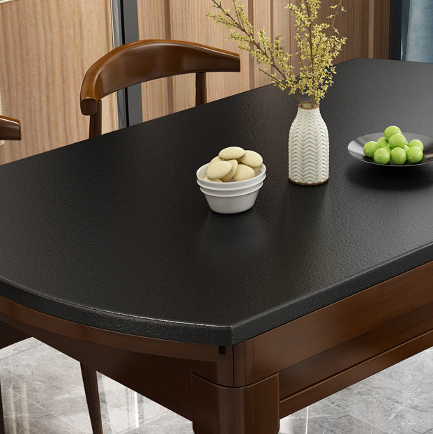 Modern Stone Scalable Dining Table Rubber Legs for Dining Room