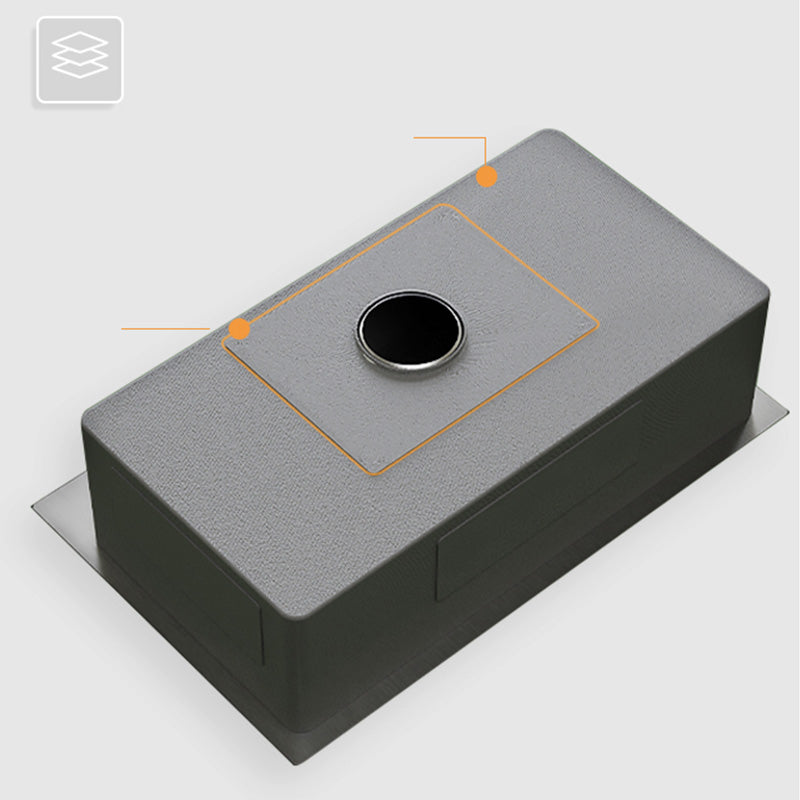 Kitchen Sink Soundproof Kitchen Double Sink with Basket Strainer