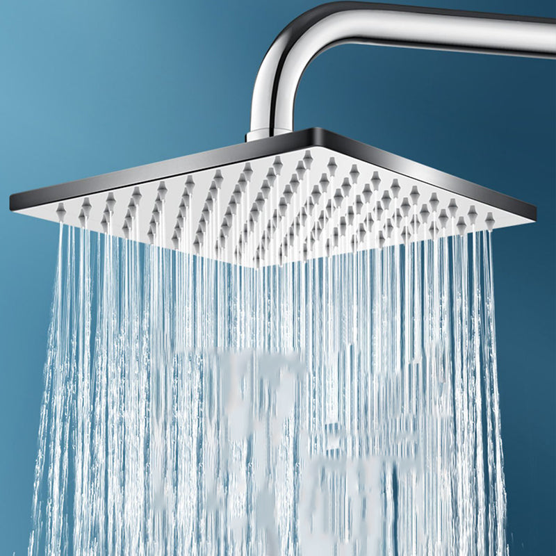 Contemporary Square Shower Head Combo with Handheld Shower Head