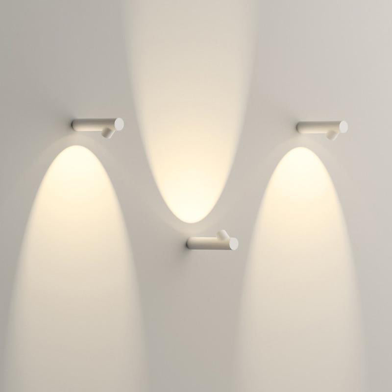 Modernism Single White/Black Wall Mounted Sconce Metallic Wall Light for Bedroom