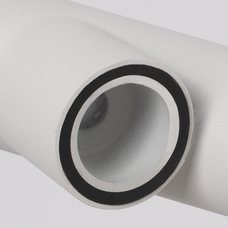 Modernism Single White/Black Wall Mounted Sconce Metallic Wall Light for Bedroom