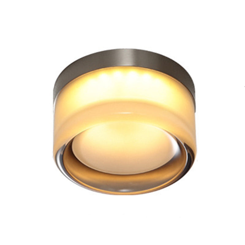 Contemporary Single Silver Wall Mounted Sconce Glass Statement Wall Light