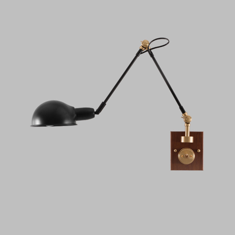 1-Light Wall Lamp Industrial Metal Wall Mounted Lighting for Bedroom