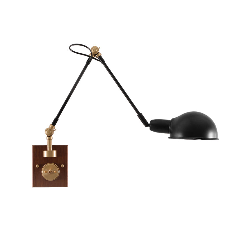 1-Light Wall Lamp Industrial Metal Wall Mounted Lighting for Bedroom