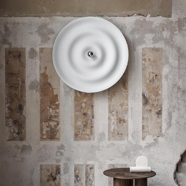 1 Light Circular Wall Mounted Lamp Contemporary Metal Wall Light Sconces