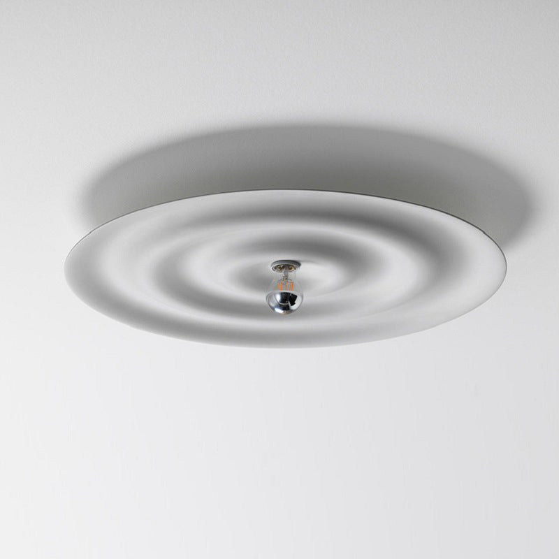 1 Light Circular Wall Mounted Lamp Contemporary Metal Wall Light Sconces