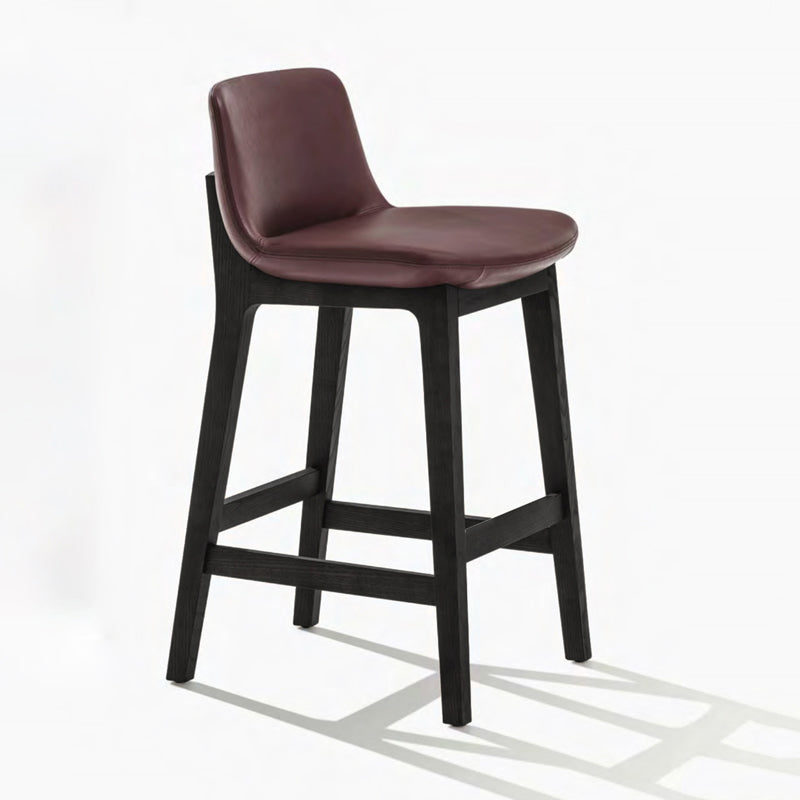 Scandinavian Indoor Solid Wood Bar Stool Upholstered Bar Stool