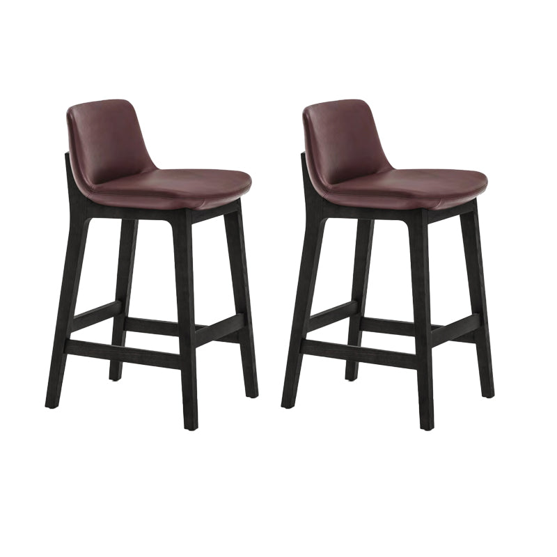 Scandinavian Indoor Solid Wood Bar Stool Upholstered Bar Stool