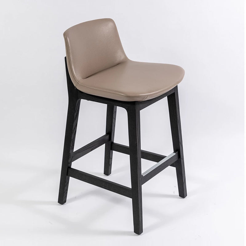 Scandinavian Indoor Solid Wood Bar Stool Upholstered Bar Stool