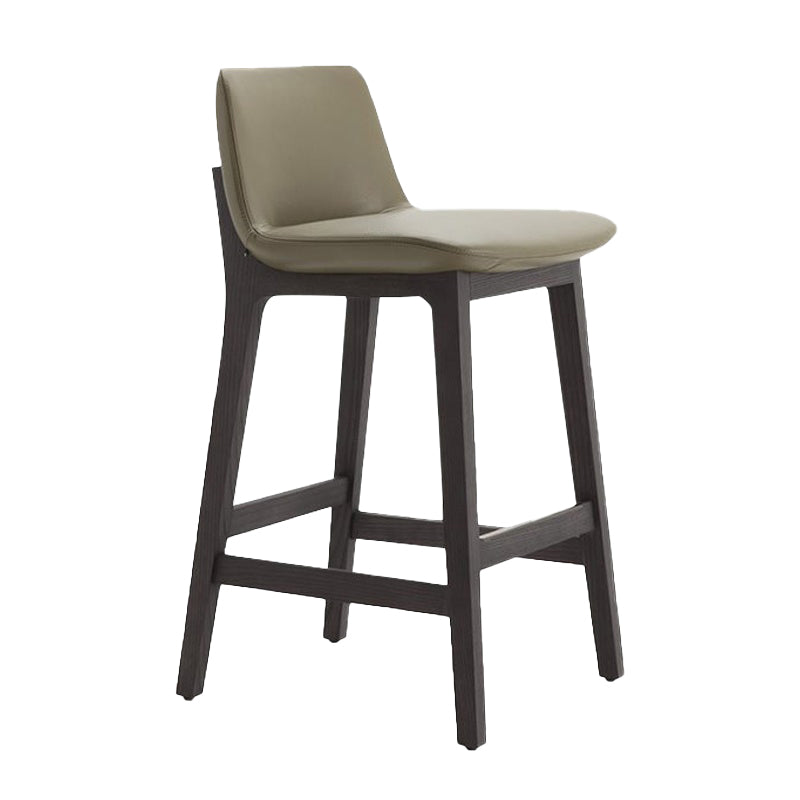 Scandinavian Indoor Solid Wood Bar Stool Upholstered Bar Stool