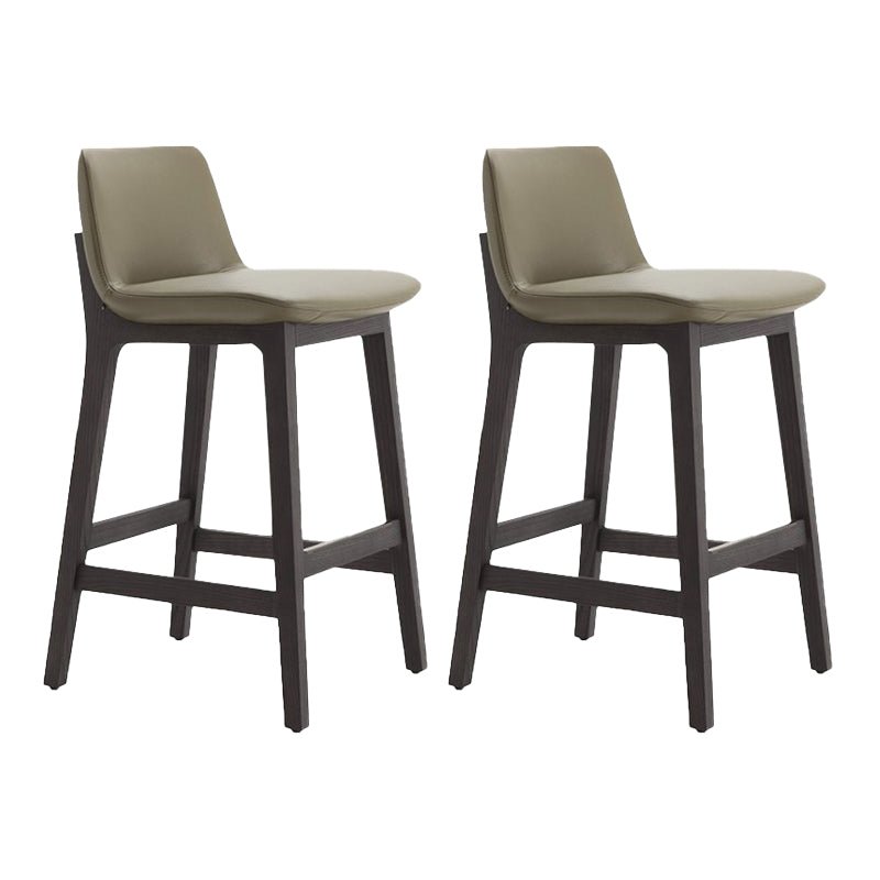 Scandinavian Indoor Solid Wood Bar Stool Upholstered Bar Stool