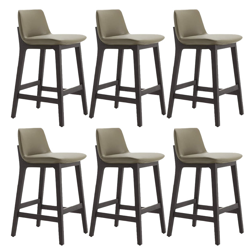 Scandinavian Indoor Solid Wood Bar Stool Upholstered Bar Stool