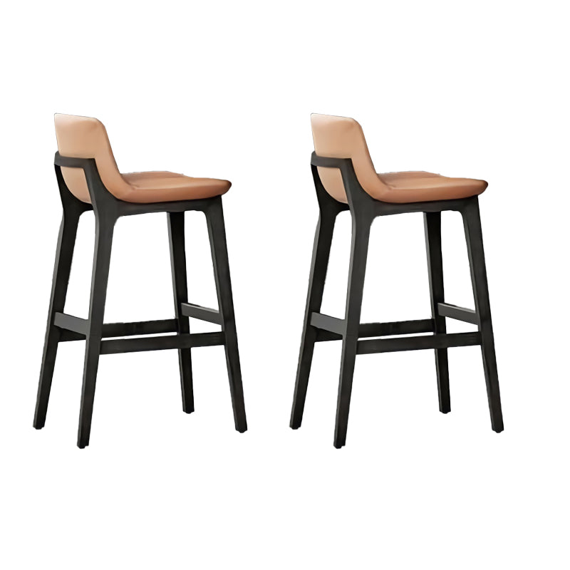 Scandinavian Indoor Solid Wood Bar Stool Upholstered Bar Stool